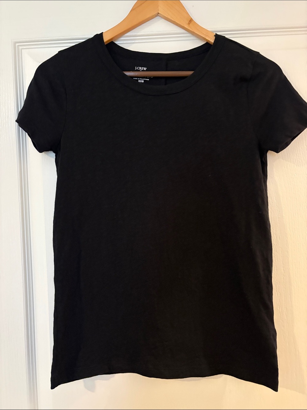 J. Crew Women's Black Girlfriend Short-Sleeve Crewneck Tee